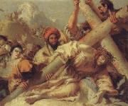 Giandomenico Tiepolo Christ Falls on the Road to Calvary USA oil painting reproduction